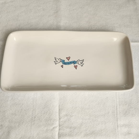 Rae Dunn JUST MARRIED Serving Tray Platter - Picture 1 of 4